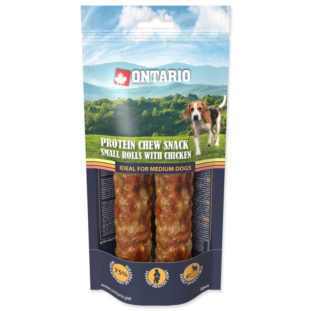 ONTARIO PROTEIN ZUVACI PAMLSOK MALA ROLKA S KURACIM 2 KS 12,7 CM https://www.andreashop.sk/files/kat_img/01.jpg_OID_8BHE000901.jpg