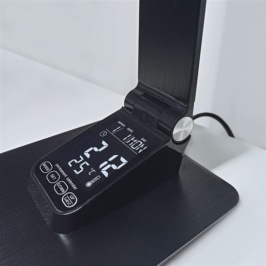 SOLIGHT WO59-B LED STOLNA LAMPICKA STMIEVATELNA, 8W, DISPLAY, ZMENA CHROMATICKOSTI, HLINIK, CIERNA https://www.andreashop.sk/files/kat_img/03.jpeg_OID_IJDLI00101.jpeg