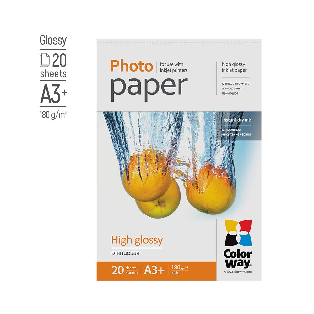 COLORWAY FOTOPAPIER CW VYSOKO LESKLY 180G/M2,20KS,A3+ (PG180020A3+) https://www.andreashop.sk/files/kat_img/1.jpg_OID_6MTF000901.jpg