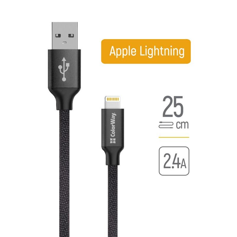 COLORWAY CABLE USB - APPLE LIGHTNING 2.4A 25CM BLACK (CW-CBUL048-BK) https://www.andreashop.sk/files/kat_img/1.jpg_OID_~900006O80.jpg