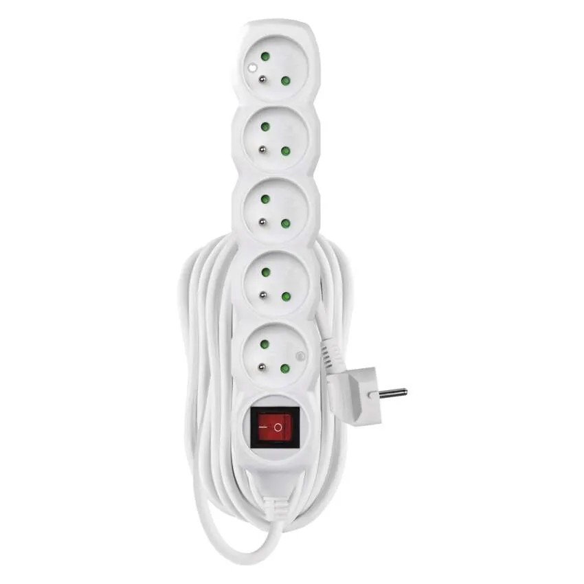 EMOS P1510 PREDLZOVACI KABEL 10 M/5 ZASUVIEK/S VYPINACOM/BIELY/PVC/1 MM2 https://www.andreashop.sk/files/kat_img/1.jpg_OID_~900007J7J.jpg