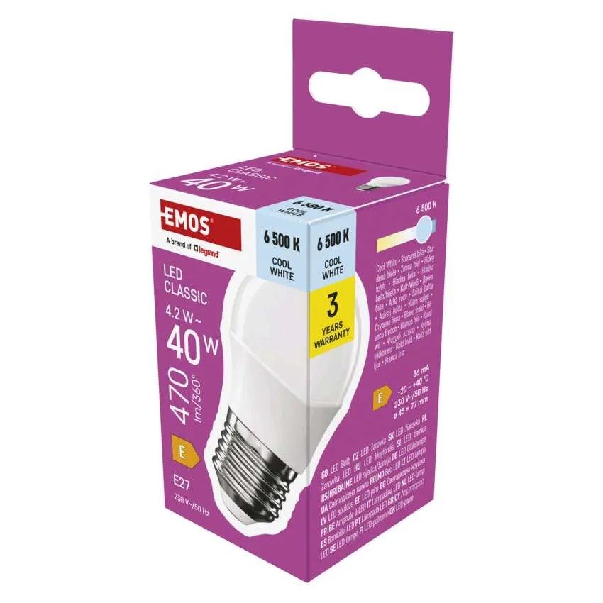 EMOS ZQ6E24 LED ZIAROVKA CLASSIC MINI GLOBE / E27 / 4,2 W (40 W) / 470 LM / STUDENA BIELA https://www.andreashop.sk/files/kat_img/1.jpg_OID_~90000AXWL.jpg