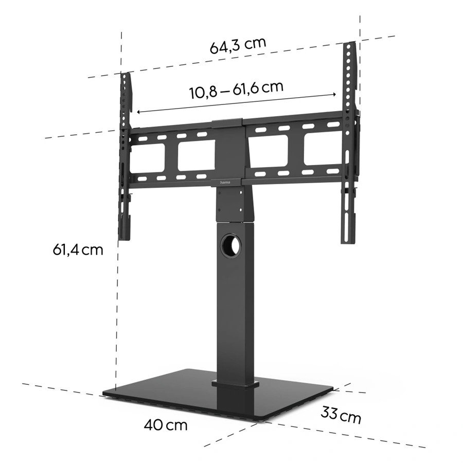 HAMA 220867 STOLNY TV STOJAN, NASTAVITELNY, 32"-65", 600X400 https://www.andreashop.sk/files/kat_img/10.jpg_OID_~900007TFG.jpg