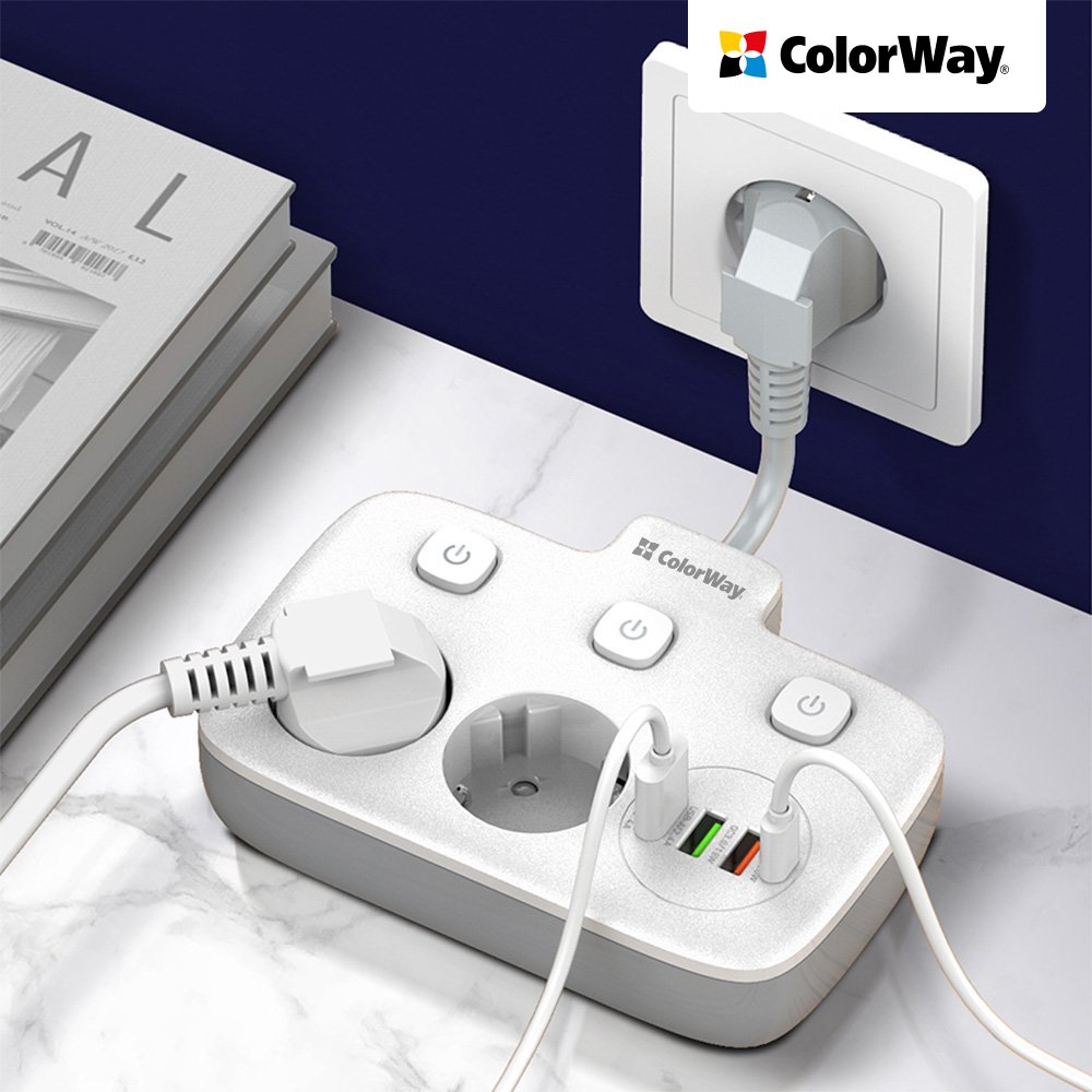 COLORWAY PREDLZOVACI KABEL CW-CHE24PDW (2X220V/3XUSB-A/1XUSB-C) - BIELY https://www.andreashop.sk/files/kat_img/11.jpg_OID_PHDJ000901.jpg
