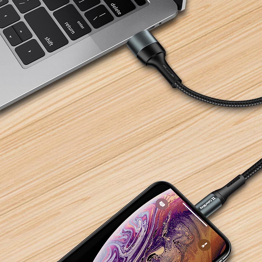 COLORWAY KABEL USB APPLE LIGHTNING (NYLON) 2.4A 1M, BLACK (CW-CBUL045-BK) https://www.andreashop.sk/files/kat_img/11.jpg_OID_T1SF000901.jpg