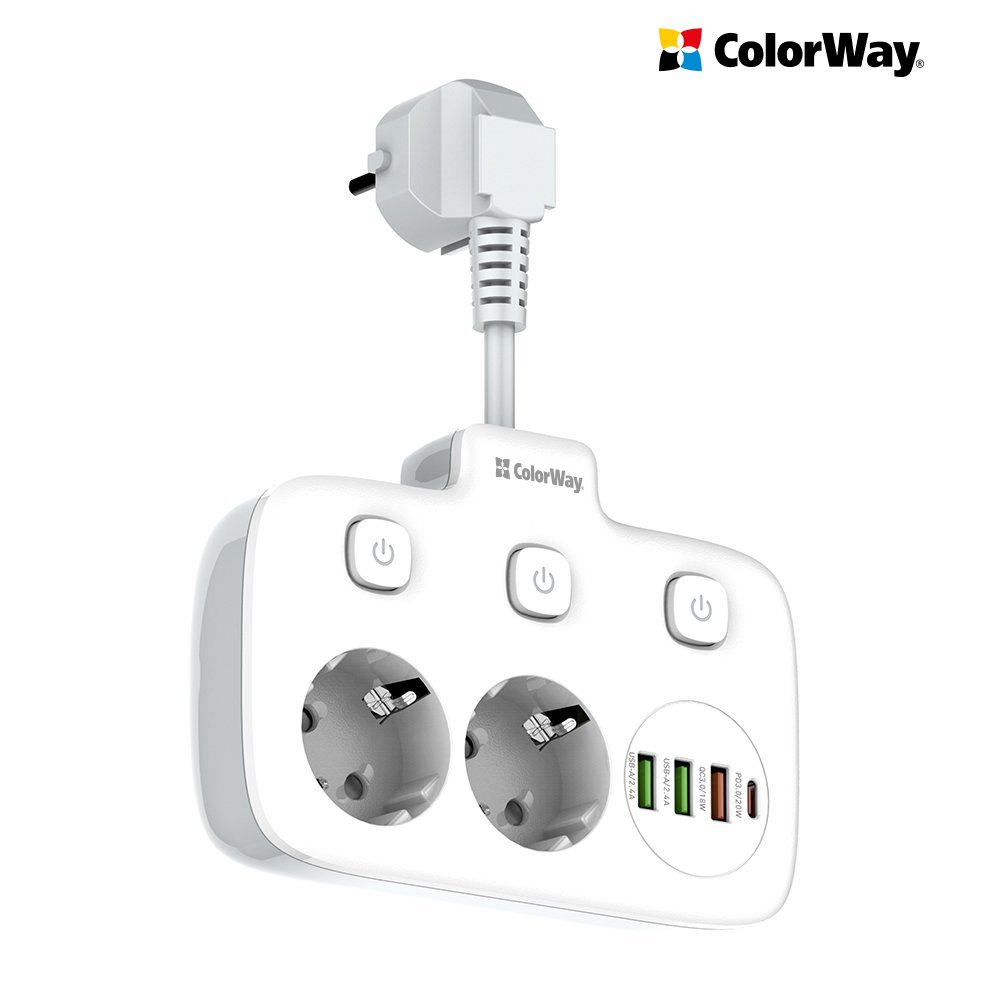 COLORWAY PREDLZOVACI KABEL CW-CHE24PDW (2X220V/3XUSB-A/1XUSB-C) - BIELY https://www.andreashop.sk/files/kat_img/16.jpg_OID_UHDJ000901.jpg