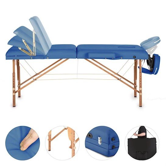 KLARFIT MT 500, MODRY, MASAZNY STOL, 210 CM, 200 KG, SKLAPACI, JEMNY POVRCH, TASKA, 10029969 https://www.andreashop.sk/files/kat_img/2.jpg_OID_CV71J00101.jpg