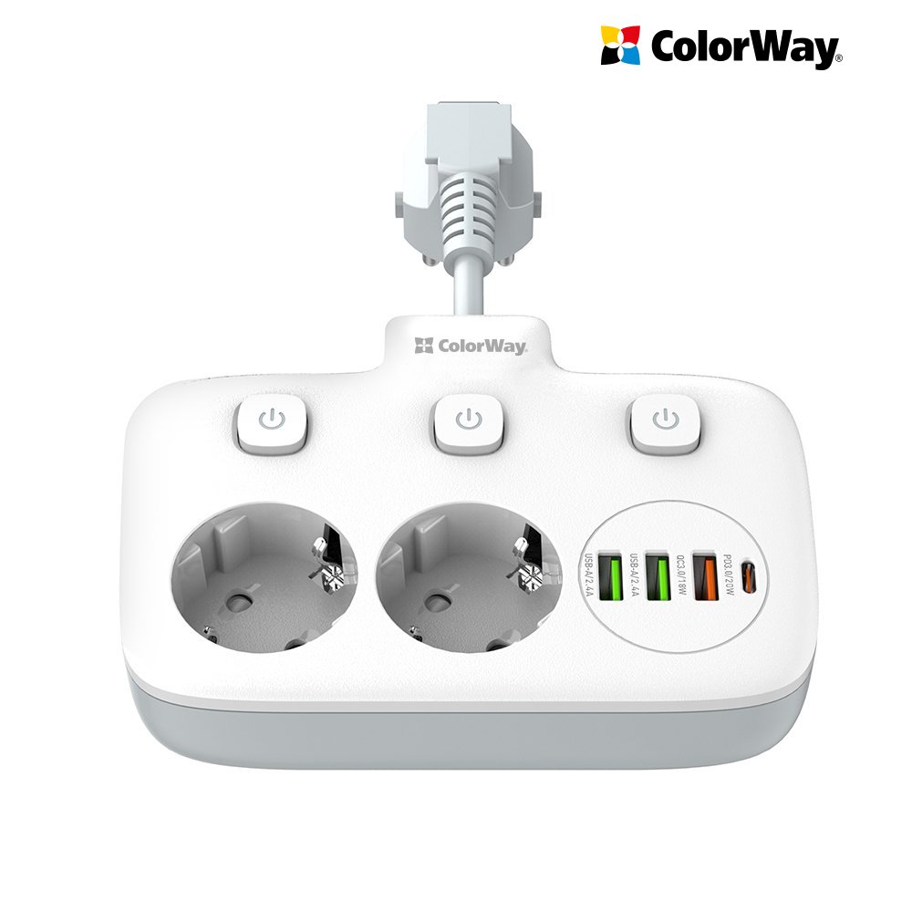 COLORWAY PREDLZOVACI KABEL CW-CHE24PDW (2X220V/3XUSB-A/1XUSB-C) - BIELY https://www.andreashop.sk/files/kat_img/2.jpg_OID_GHDJ000901.jpg
