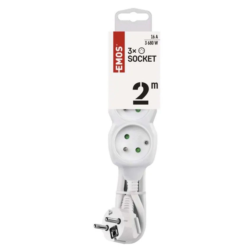 EMOS P0312 PREDLZOVACI KABEL 2 M/3 ZASUVKY/BIELY/PVC/1 MM2 https://www.andreashop.sk/files/kat_img/2.jpg_OID_~900007BS9.jpg