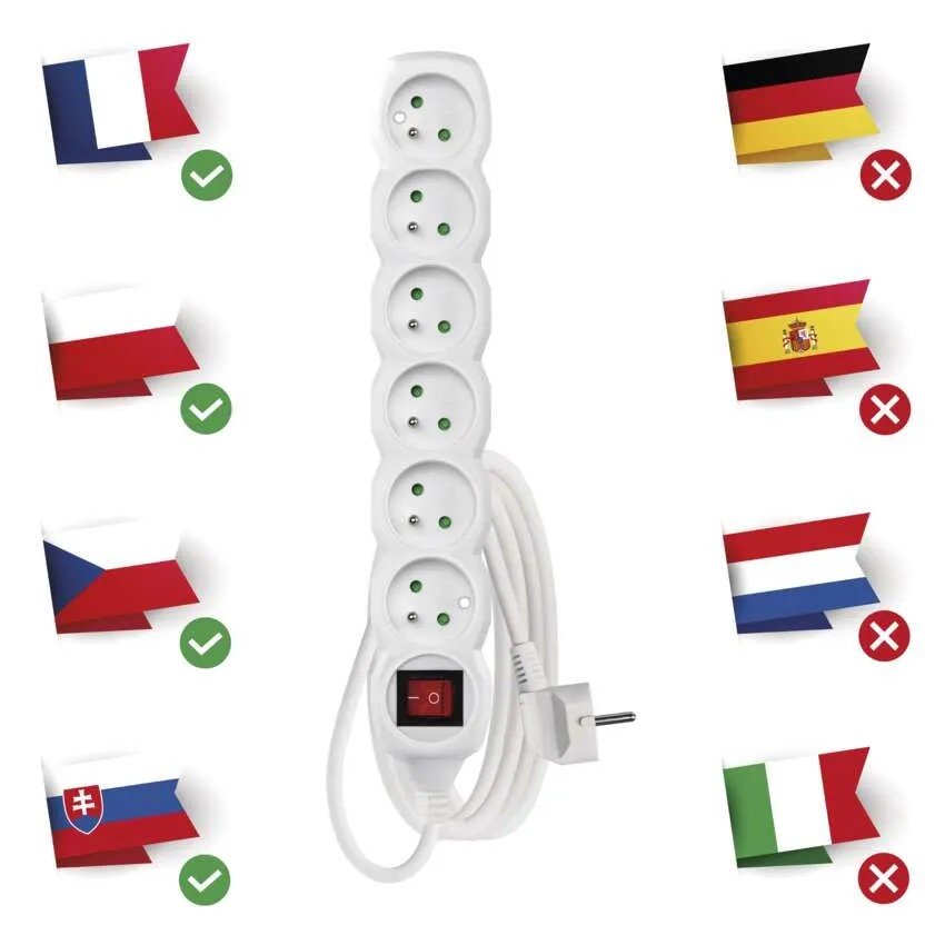 EMOS P1613 PREDLZOVACI KABEL 3 M/6 ZASUVIEK/S VYPINACOM/BIELY/PVC/1 MM2 https://www.andreashop.sk/files/kat_img/2.jpg_OID_~900007BV9.jpg