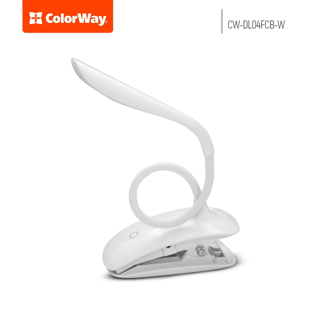 COLORWAY LED STOLNA LAMPA CW FLEXI S KLIPOM NA UCHYTENIE, BIELA (CW-DL04FCB-W) https://www.andreashop.sk/files/kat_img/3.jpg_OID_97TF000901.jpg