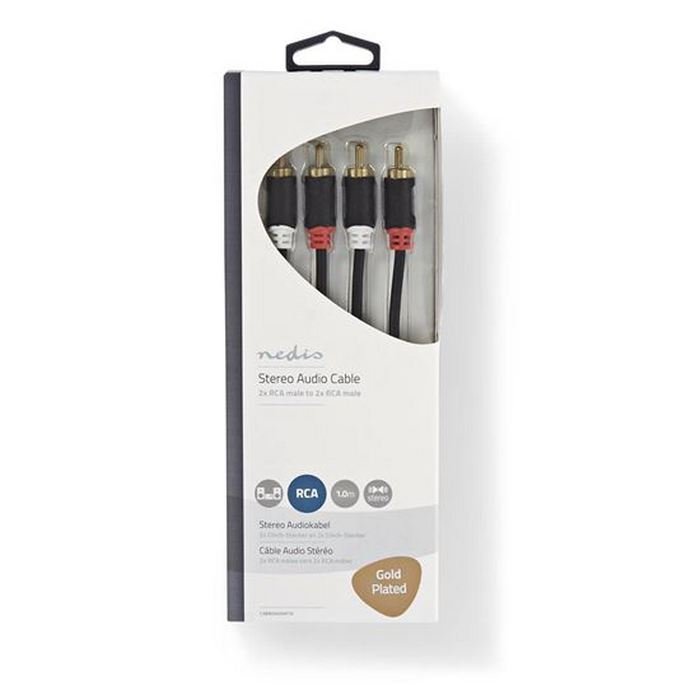 NEDIS STEREO AUDIO KABEL, 2X RCA, KONEKTOR, 2X RCA KONEKTOR, POZLATENY, 5M https://www.andreashop.sk/files/kat_img/3.jpg_OID_CH5HI00101.jpg