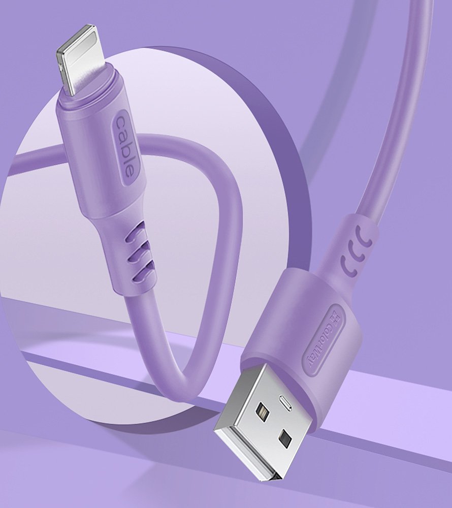 COLORWAY KABEL USB APPLE LIGHTNING (SOFT SILICONE) 2.4A 1M, PURPLE (CW-CBUL044-PU) https://www.andreashop.sk/files/kat_img/4.jpg_OID_I5TF000901.jpg