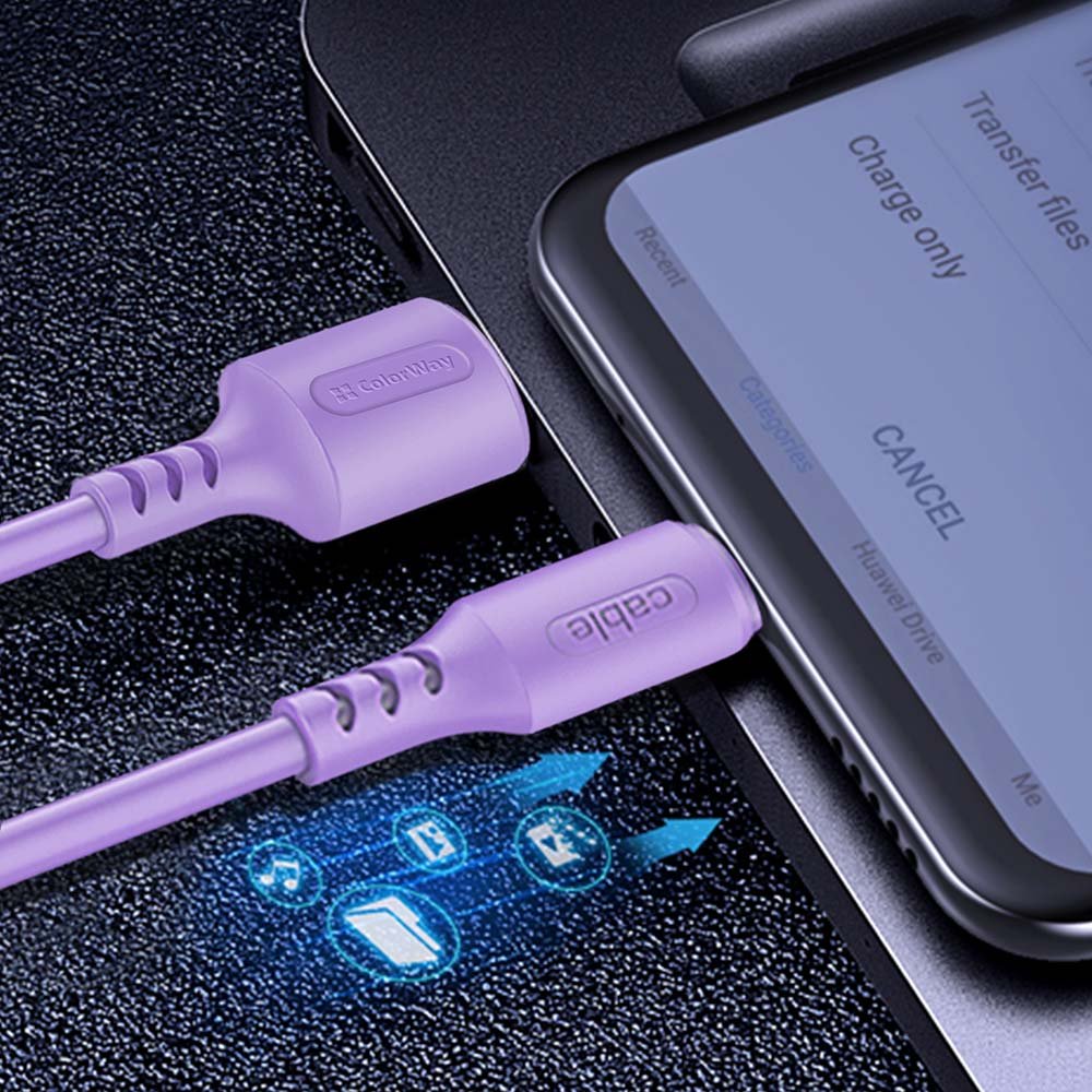 COLORWAY KABEL USB TYPE-C (SOFT SILICONE) 2.4A 1M, PURPLE (CW-CBUC044-PU) https://www.andreashop.sk/files/kat_img/5.jpg_OID_16TF000901.jpg