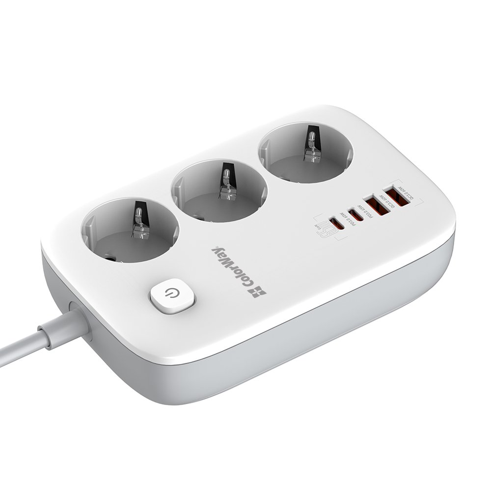 COLORWAY PREDLZOVACI KABEL CW-CHE34PDW (3X220V/2XUSB-A/2XTYPE-C) 65W GAN3 PRO - BIELY https://www.andreashop.sk/files/kat_img/6.jpg_OID_NTTF000901.jpg