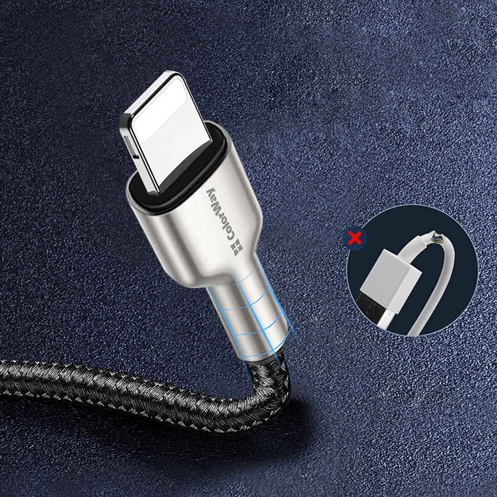 COLORWAY KABEL USB APPLE LIGHTNING (HEAD METAL) 2.4A 1M BLACK (CW-CBUL046-BK) https://www.andreashop.sk/files/kat_img/7.jpg_OID_31SF000901.jpg