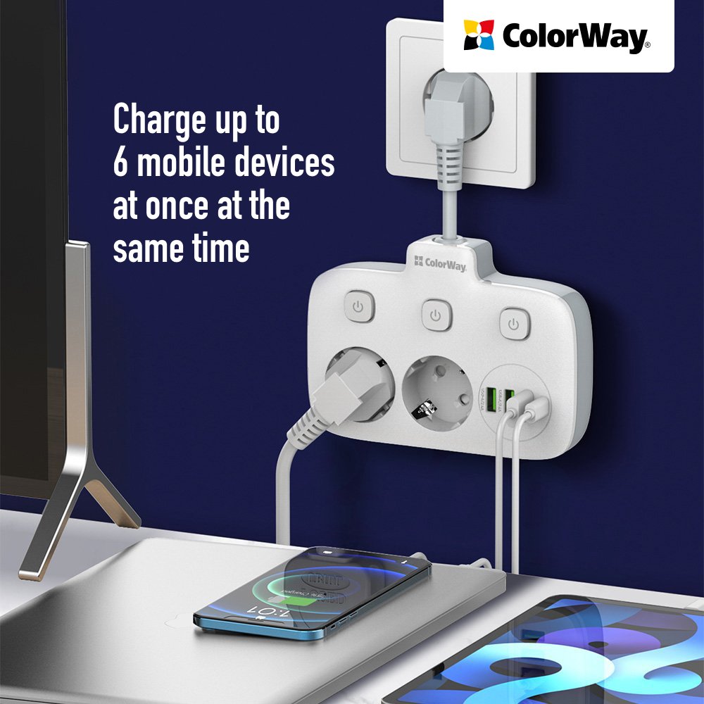 COLORWAY PREDLZOVACI KABEL CW-CHE24PDW (2X220V/3XUSB-A/1XUSB-C) - BIELY https://www.andreashop.sk/files/kat_img/7.jpg_OID_LHDJ000901.jpg