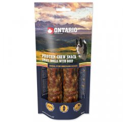 ONTARIO PROTEIN ZUVACI PAMLSOK MALA ROLKA S HOVADZIM 2 KS 12,7 CM
