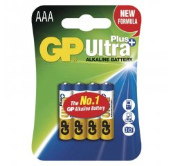 GP ALKALICKE BATERIE ULTRA PLUS AAA, 4KS BLISTER, B1711