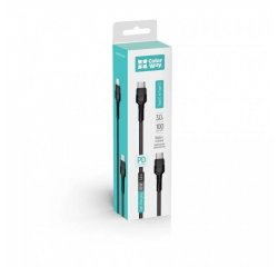 COLORWAY KABEL TYPE-C - TYPE-C (PD FAST CHARGING 65W) 3.0? 1M- CIERNY