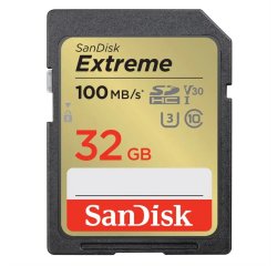 SANDISK EXTREME 32GB MEMORY CARD UP TO 100MB/S, UHS-I, CLASS 10, U3, V30