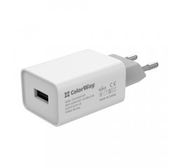 COLORWAY AC NAB. 1XUSB AUTO ID 2.0A, 10W, BIELA (CW-CHS012-WT)