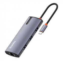 COLORWAY DOCKING STATION USB-C 6-IN-1 TYPE C PD 100W/USB3.0X3/USB2.0/HDMI 4K/RJ45 (CW-HUB03)