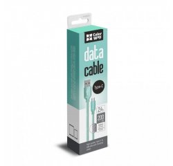 COLORWAY CABLE USB - TYPE-C 2.4A 2M MINT (CW-CBUC008-MT)