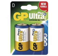 GP ALKALICKE BATERIE ULTRA PLUS D, 2KS BLISTER, B1741