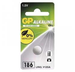 GP B13861 LR43 ALKALICKA GOMBIKOVA BATERIA(186F)