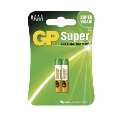 GP BATERIE SPECIALNE ALKALICKE 1,5V AAAA 25A, 2KS BLISTER, B1306